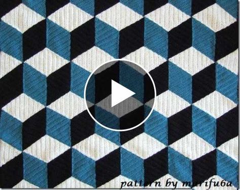 Crochet Blanket Square, German Crochet, Crochet Granny Square Baby Blanket, Crochet Blanket Video, Crochet A Blanket, Granny Square Baby Blanket, Crochet Blanket Stitch Pattern, Crochet Square Blanket, Blanket Craft