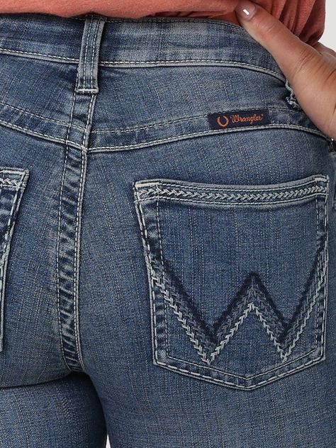 Women's Wrangler® Ultimate Riding Jean Willow Mid-Rise Bootcut Women Wrangler Jeans, Cowgirl Jeans Wrangler, Wrangler Retro Jeans Women, Womens Retro Wrangler Jeans, Country Concert Outfit Fall, Wrangler Jeans Women's, Wrangler Westward 626 Jeans, Women’s Wrangler Jeans, Concert Outfit Fall