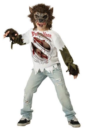 Kids Full Moon Werewolf Costume Boys Werewolf Costume, Werewolf Costume Kids, Werewolf Makeup, Karneval Diy, Werewolf Mask, Werewolf Costume, Wolf Costume, Baby Kostüm, Scary Costumes