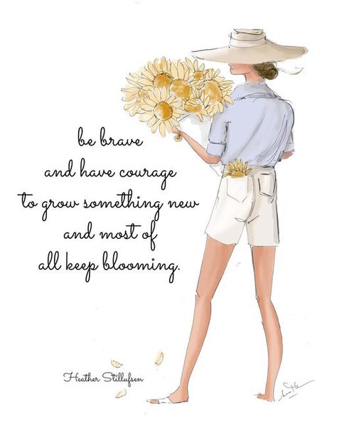 Heather 🌸 Stillufsen on Instagram: "Be brave and have courage to grow something new….🌻 you are strong…you are resilient and it’s time to let your courageous soul shine…🌻 #heatherstillufsen #sunflowers #august #resilience Follow @heather_stillufsen for daily quotes and thoughts. 🌻💞" Heather Rosehill, Heather Stillufsen Quotes, Heather Stillufsen, Journal Books, Rose Hill, Encouragement Cards, Diy Journal, Be Brave, You Are Strong