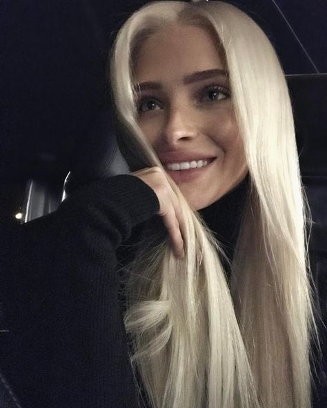 Alena Shishkova - “” Kylie Jenner Photoshoot, Perfect Blonde Hair, Alena Shishkova, Earth Angels, Short Grey Hair, Tape Art, Blonde Woman, Glamour Photo, Blonde Women