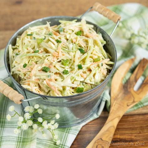 Wasabi Slaw - Compelled to Cook Wasabi Recipes, Kohlrabi Slaw, Summer Slaw, Mediterranean Pasta Salads, Mediterranean Pasta, Slaw Recipe, Creamy Coleslaw, Creamy Dressing, Food Addict