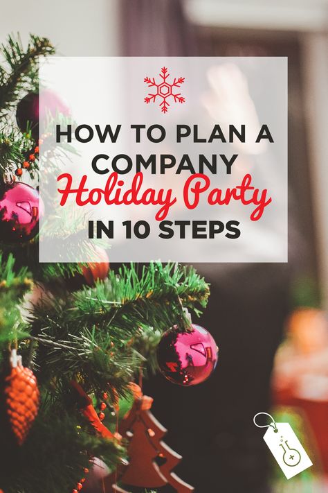 Planning an office holiday party can be tricky. There’s a lot to consider – budget, format, timing, venues, food, drinks, and gifts.  So, where do you start? Follow along with our 10-step guide to planning the company holiday party that your co-workers will be talking about for months to come. #planning #event #christmas #holiday #company #ideas #easy #party #gifts #gifting #employees #HR #corporate #howto #budgeting #guide Fun Work Holiday Party Ideas, Office Xmas Party Ideas, Christmas Employee Party Ideas, Company Christmas Party Gifts, Holiday Party Games Office, Christmas Party Venue Ideas, Small Work Christmas Party Ideas, Company Christmas Party Ideas Events, Company Christmas Party Game Ideas