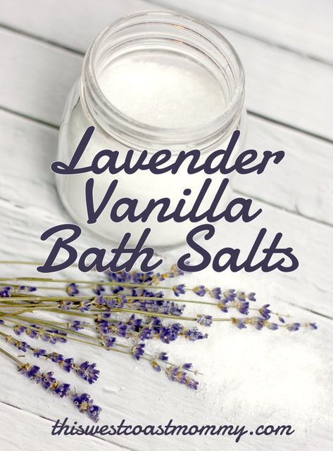 Diy Cute Gifts, Diy Face Scrubs, Bath Salts Diy Recipes, Vanilla Bean Recipes, Beans Benefits, Diy Bath Salts, Beauty Products Diy, Easy Diy Gift Ideas, Lavender Products