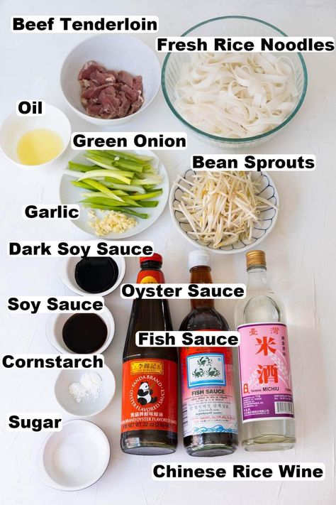 Beef chow fun noodles ingredients. Noodles With Beef Recipes, Chinese Beef Noodle Soup Recipes, Hawaiian Chow Fun Recipe, Philapino Recipes, Beef Rice Noodles, Beef Chow Mein Recipe, Beef Chow Fun Recipe, Chinese Beef Noodle Soup, Mei Fun Recipe