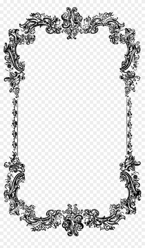 Victorian Frame Png, Vintage Border Design, Vintage Frame Png, Black And White Border, Art Border, Border Art, Image Border, Vintage Border, Arte Aesthetic