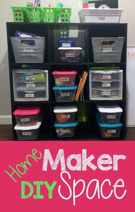 Cute Stools, Stem Station, Stem Task Cards, Maker Station, Metal Bins, Cube Shelf, Steam Projects, Engineering Design Process, Diy Space