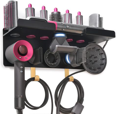 Dyson Hair Dryer Attachments, Blow Dryer Storage, Hair Dryer Organizer, Hair Dryer Stand, Hair Dryer Accessories, Hair Dryer Storage, Dyson Hair, Dryer Stand, Hair Tool Organizer