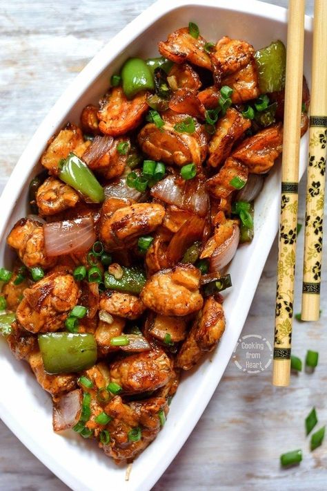 Mushroom Manchurian, Mushroom Recipes Indian, Manchurian Dry, Appetizer Recipes Vegetarian, Jamur Kancing, Chilli Paneer, Baked Mushrooms, Paneer Recipes, Veg Recipes