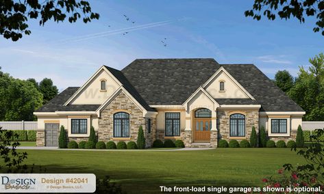 Search House Plans & Home Design Blueprints | Design Basics Country Floor Plans, Beautiful Small Homes, French Country House Plans, House Plans 3 Bedroom, European Style House, Country Style House, European House Plan, Monster House Plans, Country Style House Plans