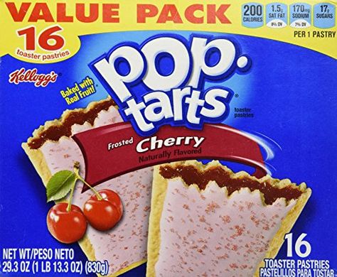 Cherry Poptart, Pop Tart Flavors, Toaster Pastry, Cherry Filling, Pop Tart, Granola Cereal, Cherry Tart, Cherry Flavor, Quick Snacks