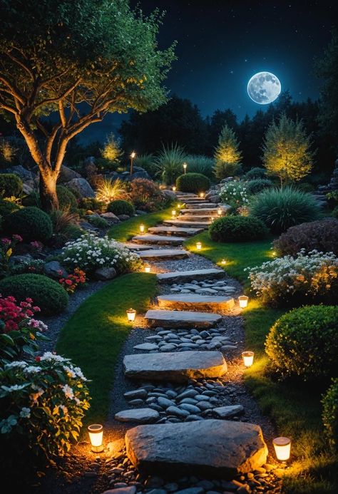 Zen Garden Plants, Outdoor Lights Ideas, Winter House Exterior, Spiritual Garden, Stone Archway, Garden Sanctuary, Sacred Garden, Rock Fountain, Walkway Ideas