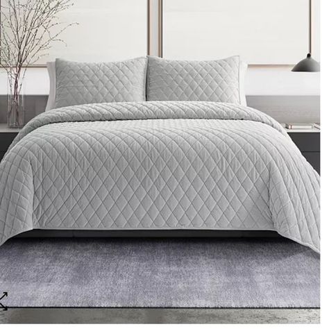 3-pc Coverlet Bed Alternatives, Lightweight Bedding, Coverlet Set, Quilt Stitching, Quilt Set, Queen Quilt, Diamond Quilt, Minimalist Aesthetic, Quilt Sets