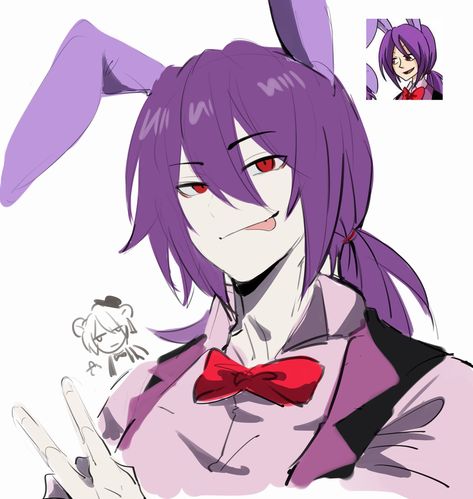 Anime Fnaf Human, Fnaf Anime Fanart, Five Nights At Freddy's Human, Human Bonnie Fanart, Human Bonnie Fnaf, Bonnie Fnaf Fanart Human, Bonnie Fanart Fnaf, Rockstar Bonnie Fanart, Fnaf Human Fanart