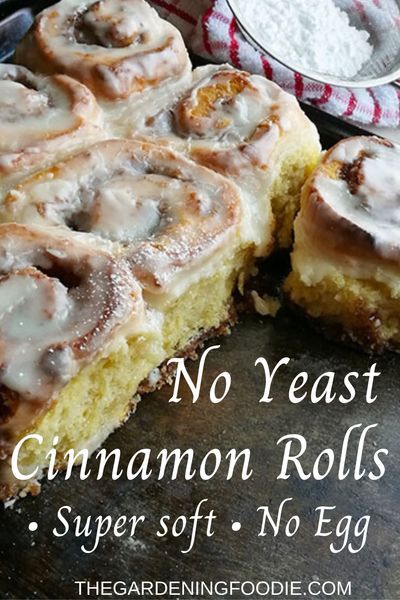 Cinnamon Rolls No Egg, Cinnamon Rolls Without Yeast, Yeast Cinnamon Rolls, No Yeast Cinnamon Rolls, Homemade Cinnamon Rolls Easy, Quick Cinnamon Rolls, Easy Cinnamon Rolls Recipe, Cinnamon Roll Recipe Homemade, Cinnamon Roll Recipe