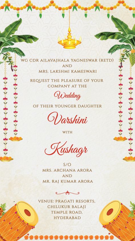 Wedding Invitation Cards South Indian, Traditional Wedding Invite Template, South Indian Digital Wedding Invitations, South Indian Wedding Card Template, South Indian Wedding Invite Template, South Indian Invitation Cards, Wedding Cards Template Design, Traditional Wedding Cards Indian, Wedding Invitations South Indian