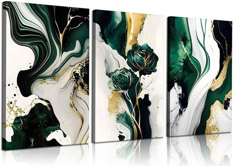 Art Texture, Wall Decor Pictures, Green Wall Art, Art Bundle, Paintings Art Prints, Gustav Klimt, Framed Canvas Wall Art, Paintings & Prints, Fluid Art