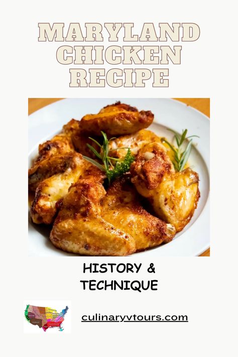 Uncover the secrets of creating a succulent and crispy delight with an easy and enjoyable Maryland Chicken recipe. Dive into its history, unique flavors, and preparation methods inspired by African, European, and Native American culinary traditions. Discover the key ingredients and marinating process that infuse mouthwatering flavors into the chicken. Learn the proper coating technique for a perfectly crispy exterior. #MarylandChicken #Recipe #CrispyDelight Maryland Chicken Recipes, Chicken Maryland Recipes, Maryland Chicken, Chicken Maryland, Fried Chicken Sandwich, Fresh Chicken, Food History, Juicy Chicken, Cooking Techniques