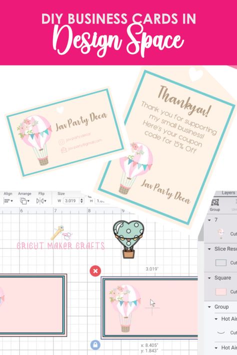 How To Make Business Cards With Cricut, How To Make Business Cards, Bussines Cards Design Creative, Design Space Cheat Sheets, Cricut Business Cards, Design Space For Beginners, Cardstock Cricut, Layering Design, Space Hacks