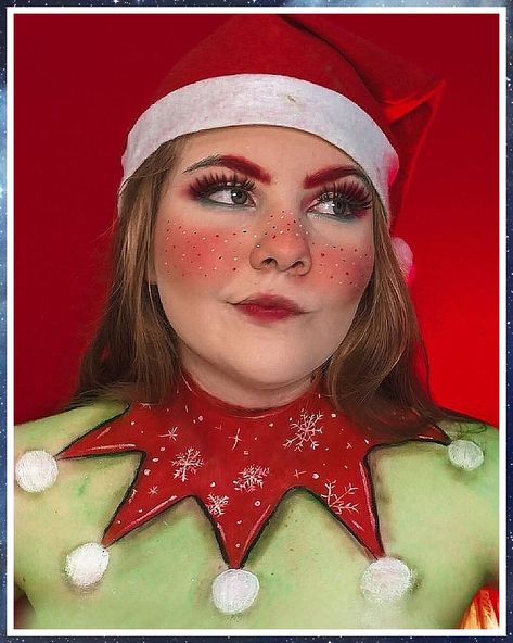 Christmas Makeup Basic - Just In! Fantastic products from leading brands to meet your supply needs. Christmas Elf Makeup, Spx Makeup, Christmas Headbands Women, Xmas Makeup, Christmas Elf Costume, Elf Face, Xmas Gifts For Kids, Xmas Elf, Eye Makeup Pictures