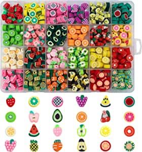 Beads Fruit, Bracelet Making Kit, Polymer Flowers, Bracelet Kits, Beads Bracelet Design, Women Diy, Girl Jewelry, Bead Kits, Earring Crafts