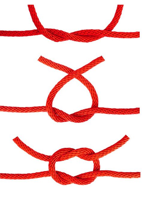 Tie A Square Knot, Knot Instructions, Joining Yarn, Prepping Ideas, Diy Survival, Reef Knot, Survival Knots, Paracord Knots, Knots Diy