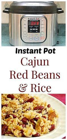 Instant Pot Cajun Red Beans & Rice! Smoked sausage, red beans and the holy 'trinity' of onions, peppers and celery turn plain old rice into a flavorful side dish that can even work well as a main dish too! #instantpot #recipe Cajun Red Beans, Instant Pot Cajun, Red Beans Recipe, Red Beans Rice, Red Beans N Rice Recipe, Red Beans And Rice, Beans And Rice, Creole Seasoning, Instant Pot Dinner Recipes