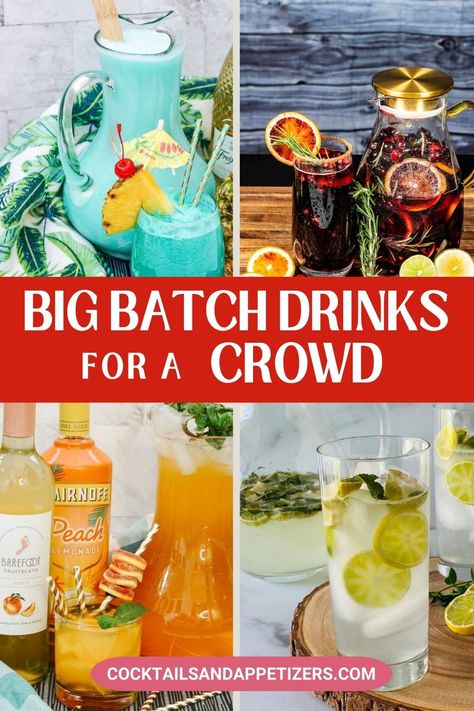 Easy pitcher cocktails for parties. Sangria recipes, Blue Hawaiian big batch recipe, Peach Lemonade Vodka large batch recipes, Mermaid Water Punch, all kinds of boozy punch recipes for entertaining a crowd. Spring large batch cocktails, summer pitcher cocktails, boozy Christmas punch drinks and more. Spring Punch Alcoholic, Pitcher Mixed Drinks, Pitcher Cocktails Summer, Large Batch Cocktails Summer, Batch Cocktails Summer, Boozy Christmas Punch, Boozy Punch Recipes, Easy Pitcher Cocktails, Cocktail Recipes Pitcher