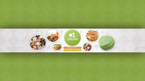 Cooking Youtube Banner Preview - GraphicRiver Youtube Banner Cooking Channel, Food Youtube Banner, Channel Banner, Cooking Logo, Youtube Thumbnail Design, Youtube Cooking, Best Banner, Youtube Banner Template, Food Illustration Art