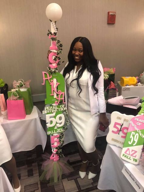 Aka Probate Staff, Sorority Staff Stick Ideas, Aka Staff Stick Ideas, Sorority Staff Stick, Aka Paddle Ideas, Alpha Kappa Alpha Paddles, Aka Outfits Alpha Kappa Alpha, Staff Stick, Aka Birthday