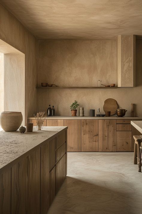 Kitchen Modern Rustic Design, Adobe Style Homes Interior Design, Mediterranean Interior Design Ideas, Mediteranean Houses Interior Decor, Limewash Kitchen, Mediterranean House Interior Design, Modern Beach House Interior Design, Industrial Kitchen Design Ideas, Modern Spanish Interior Design