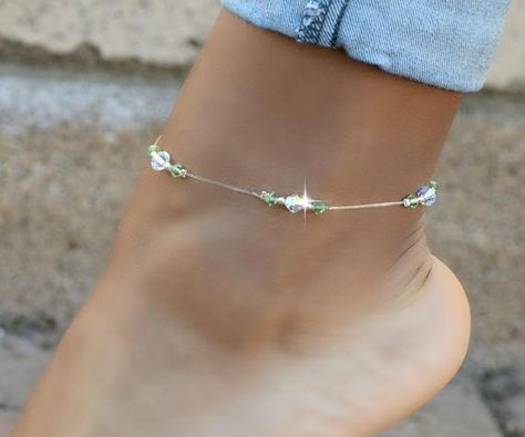 Swarovski Crystal Stretch Anklets/Healing/Gemstones/Chakra #WomensAccessories #SummerJewelry #BridalGifts #AnkleBracelets #anklets #gemstones #crystals #SwarovskiCrystals #heartofgems #WeddingJewelry Bridal Anklet, Wedding Anklets, Healing Gemstones, Crystal Anklet, Peridot Crystal, Ankle Jewelry, Swarovski Crystal Jewelry, Swarovski Crystal Bracelet, Fun Jewelry