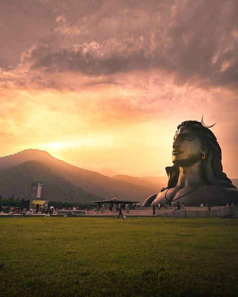 Image may contain: one or more people, cloud, sky, outdoor and nature Adiyogi Shiva, Shiva Meditation, Isha Yoga, Mahakal Shiva, Lord Mahadev, Shiva Photos, Lord Shiva Hd Wallpaper, Shiva Wallpaper, Lord Shiva Hd Images