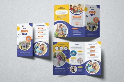 kids summer camp Trifold Brochure, Print Templates ft. activity & boys - Envato Elements Summer Camp Brochure, Camp Brochure, Kids Brochures, Beauty Fotografie, Book Editorial Design, Brochure Graphic, Birthday Theme Decoration, Graphic Design Brochure, Brochure Print