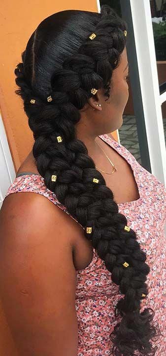 Gorgeous butterfly braids #butterfly #braids #weddinghairstyles #styledboxbraids Natural Black Hairstyles, Butterfly Braids, Sleek Braid, Graduation Hair, Butterfly Braid, Double Butterfly, Gorgeous Braids, Big Box Braids, Braided Hairdo