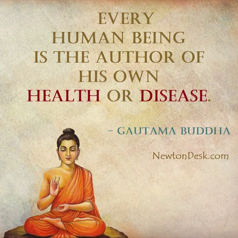 Buddha Says | Every Human Being | is the Author of his own |Health or Disease | if you like, tag someone and give your opinions about this Gautama Buddha Quotes #buddhaquotes #quotesofbuddha #buddhismquotes #buddhateaching #buddhistdoor #treeoflife #healthyliving #humanbeing #dharma #buddhistmonks #dhamma #healthquotes #karmaquotes #spiritualpractice #goddesspower #lifethoughts Gautama Buddha Quotes, Buddha's Quotes, Disease Quote, Hinduism Quotes, Buddha Thoughts, Buddha Teachings, Gautama Buddha, Buddha Quote, Saint Quotes