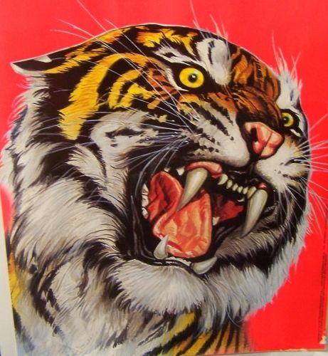 Lion Pouncing Drawing, Vintage Tiger Illustration, Tiger Aesthetic, Tiger Vintage, Arte Doodle, Tiger Drawing, Vintage Tiger, Tiger Illustration, Vintage Illustration Art