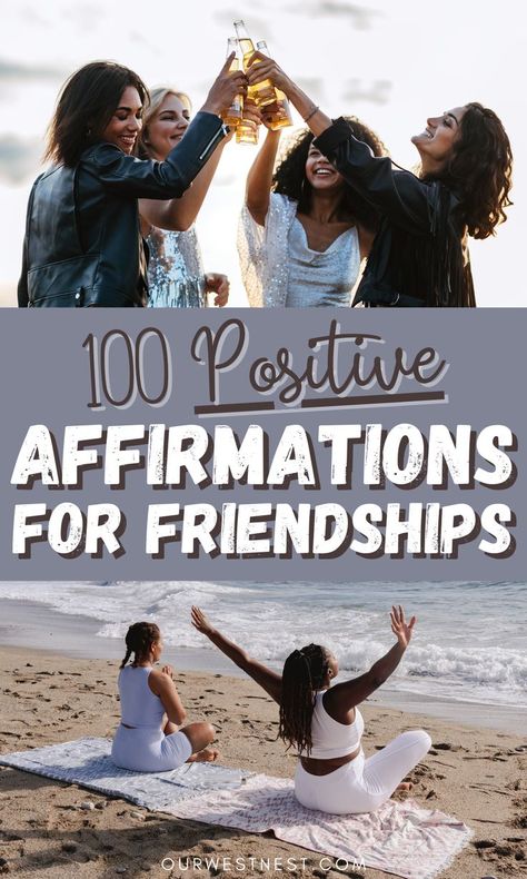 Positive affirmations for friendships. Affirmation Gift Ideas, Affirmation For Friends, Words Of Affirmation For Friends, Friends Affirmations, Friendship Affirmations, Meaningful Friendship Quotes, Positive Affirmations For Kids, Always Be Thankful, Affirmations For Kids