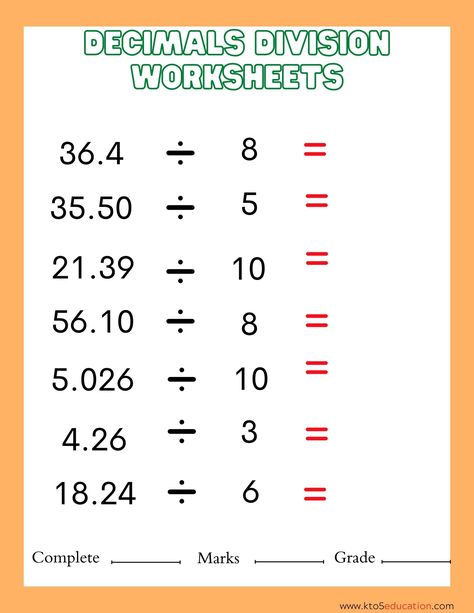 Division Worksheets Decimals Sixth Grade | FREE Download Check more at https://kto5education.com/division-worksheets-decimals-sixth-grade-free-download/ Fractions Division, Decimal Division, 5th Grade Math Games, Boundaries Worksheet, Dividing Decimals, Decimals Worksheets, Decimal Number, Math Genius, Division Worksheets