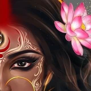 Maa Kalratri Drawing, Parvati Goddess Art Paintings, Indian Goddess Kali Art, Durga Maa Eyes, Durga Goddess Art, Mahakali Painting, Maa Durga Painting On Canvas, Kali Maa Painting, Parvati Goddess Art