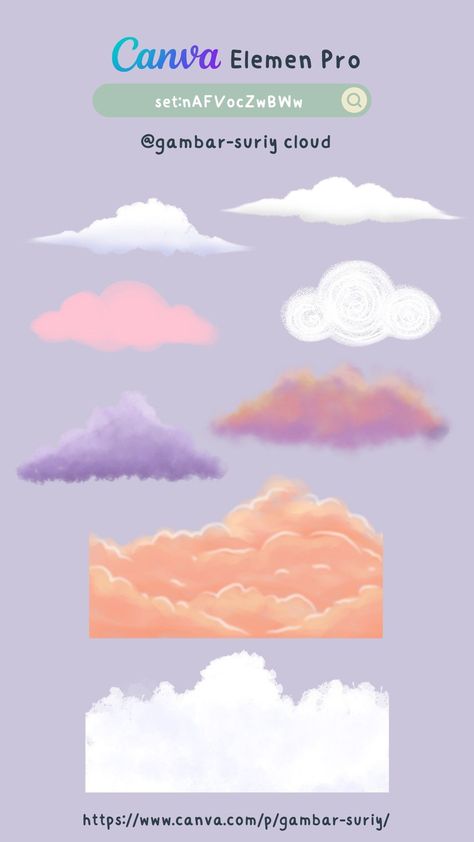 Canva element cloud canvatiosandtricks Dekoratif Art, Canva Keywords Elements, Canva Backgrounds, Background Canva, Canva Keywords, Infographics Design, Graphic Shapes Design, Keyword Elements Canva, Desain Buklet