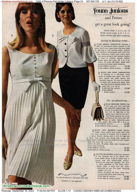 Jcpenney Catalog, 1966 Fashion, Barbara Bach, 60’s Fashion, Time Clothes, 60s And 70s Fashion, Fashion 1960s, Sixties Fashion, Fashion Marketing