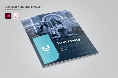 University Brochure Vol.17 Get it now!! #brochure #brochuretemplate #brochuredesign #business #template #trifold #bifold #bestbrochure #freebrochure #premiumdesign #design #envato #envatomarket #envatoelement #creativemarket #freepik #shutterstock University Brochure Design, University Brochures, Free Brochure, University Logo, Brochure Design Template, A4 Paper, Adobe Indesign, Business Template, Print Templates