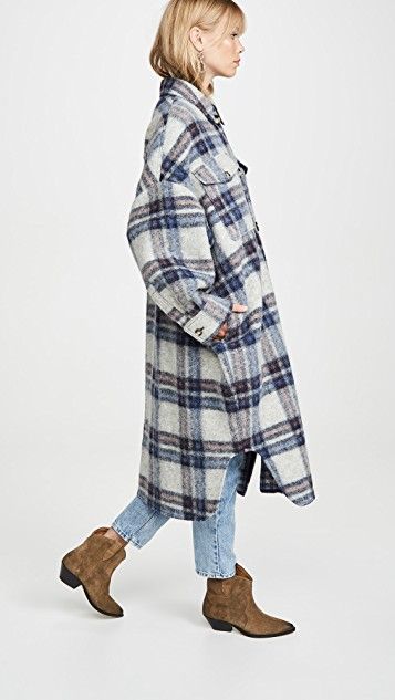 Isabel Marant Etoile Gabrion Coat | SHOPBOP Fashion Style Women, Fall Winter Wardrobe, Plaid Coat, Isabel Marant Etoile, Plaid Jacket, Style Women, Mode Vintage, Isabel Marant, Women's Plaid Shirt