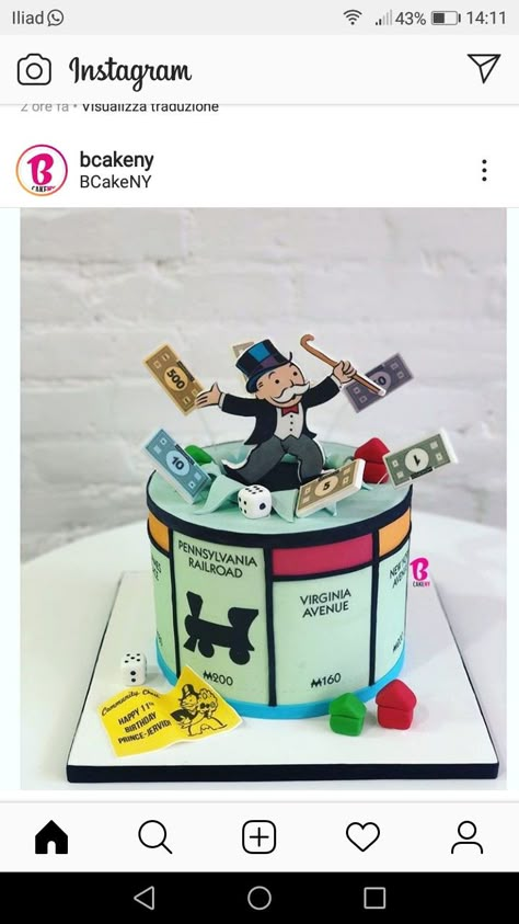 Monopoly Birthday Cake, Monopoly Birthday Party, Monopoly Birthday Party Ideas, 100 Days Of School Hat, Monopoly Party Ideas, Monopoly Cake, Monopoly Themed Party, Game Cake Ideas, Monopoly Birthday