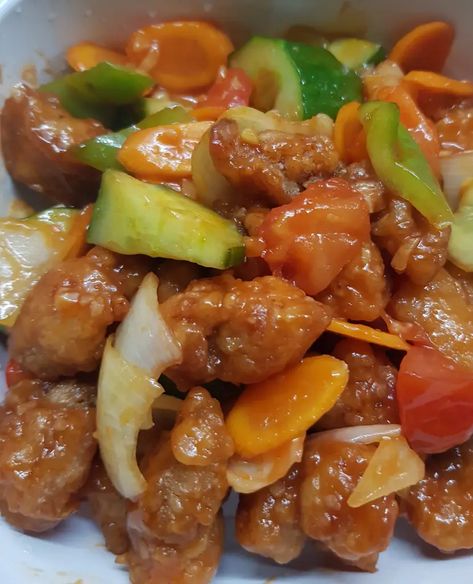 Special Sweet Sour Pork Belly – Naina's Kitchen Sweet Sour Pork, 5 Spice Powder, Flower Cartoon, Marinated Pork, Cartoon Funny, Tomato Ketchup, Signature Dishes, Oyster Sauce, Family Art