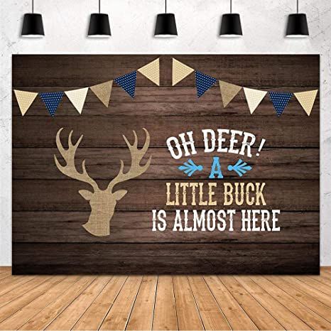 Deer Baby Shower Decorations, Wood Backdrops, Photo Shoot Backdrop, Shoot Backdrop, Deer Theme, Hunting Baby, Video Backdrops, Deer Baby Showers, Log Candles