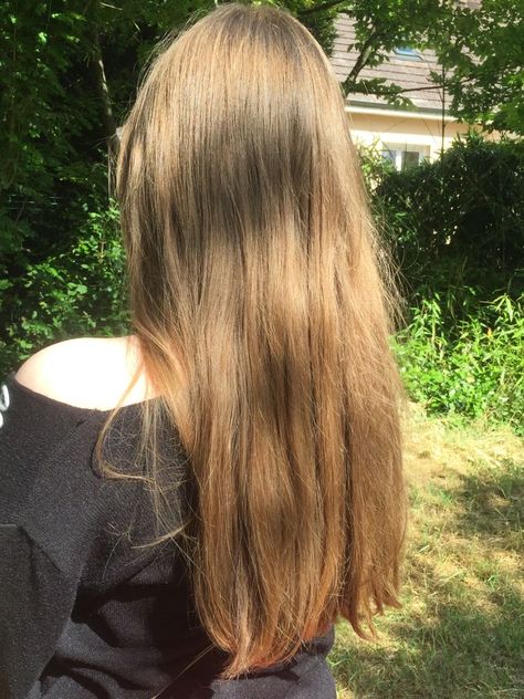 Bottom Layers For Long Hair, Dirty Blonde To Brown, Dirty Blonde Straight Hair, Dark Honey Blonde Hair Caramel, Straight Light Brown Hair, Hair Motivation, Blonde Aesthetic, Beauty Hair Color, Straight Blonde Hair