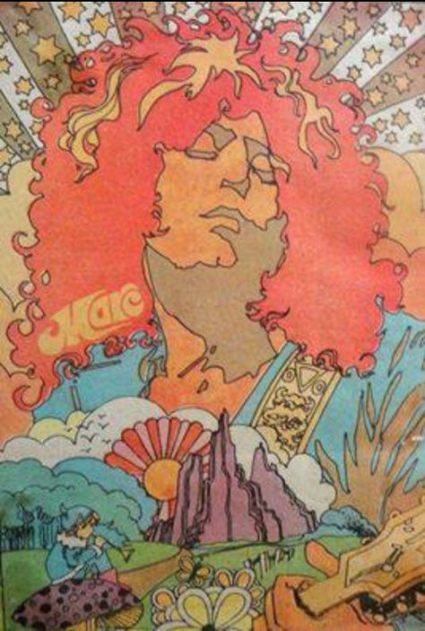 Fabulous Marc poster Martin Sharp, Date Looks, Mickey Finn, Dieter Roth, Children Of The Revolution, Electric Warrior, John Luke, Milton Glaser, Marc Bolan