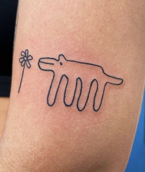 Bad Stick And Poke, Fish Stick And Poke, Poke And Stick Tattoo, Stick And Poke Ideas, Thigh Tats, Stick Poke, Horrible Tattoos, Stick Tattoo, Stick Poke Tattoo